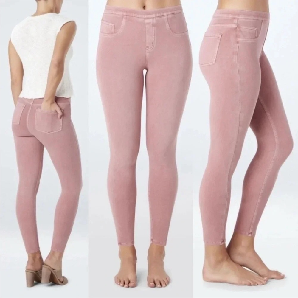 SPANX Jean-Ish Shaping Leggings Pink Blush M